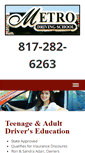 Mobile Screenshot of metro-driving.com